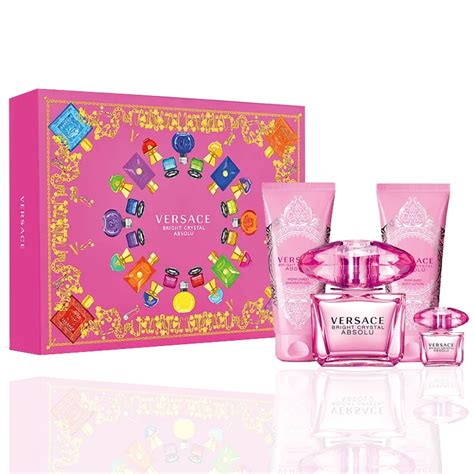 versace pink crystal gift set|Versace bright crystal absolu set.